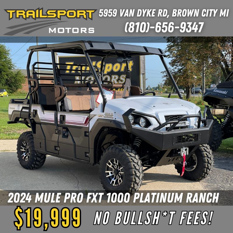 2024 Kawasaki MULE Pro FXT EPS 1000 LE Platinum Ranch Edition