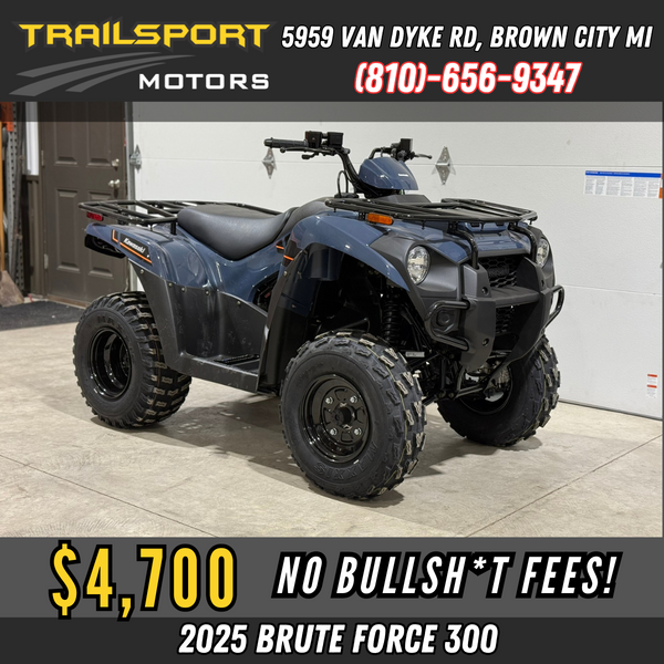 2025 Kawasaki Brute Force 300 | E-Start & Automatic