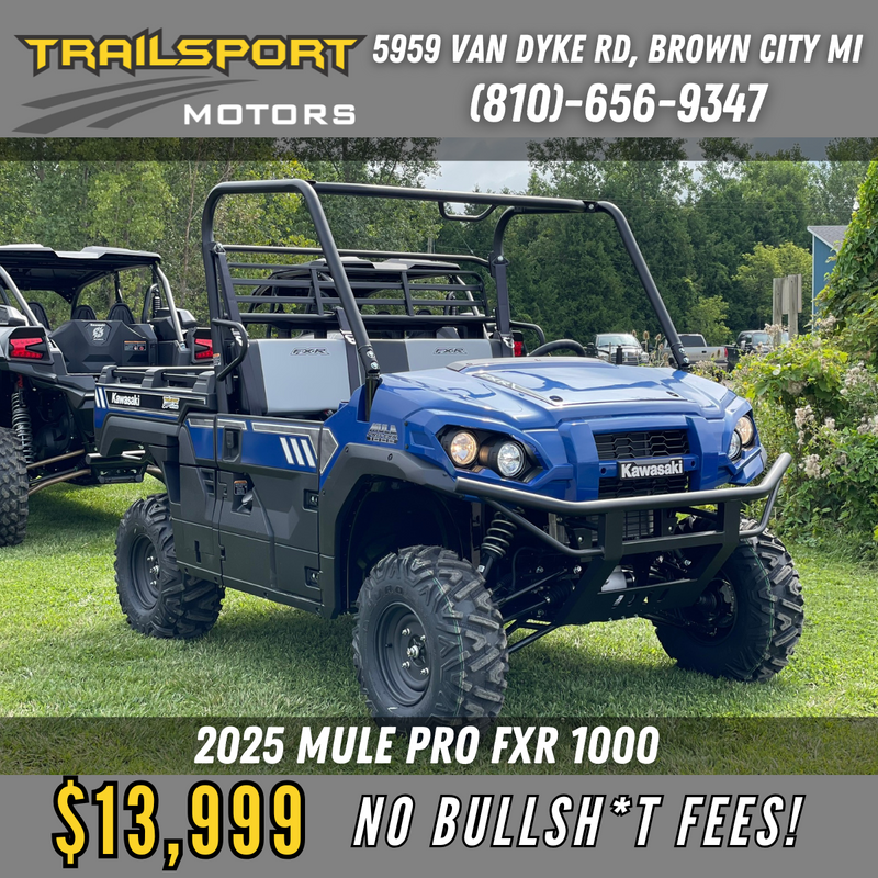 2025 Kawasaki MULE Pro FXR EPS 1000 Metallic Sierra Blue