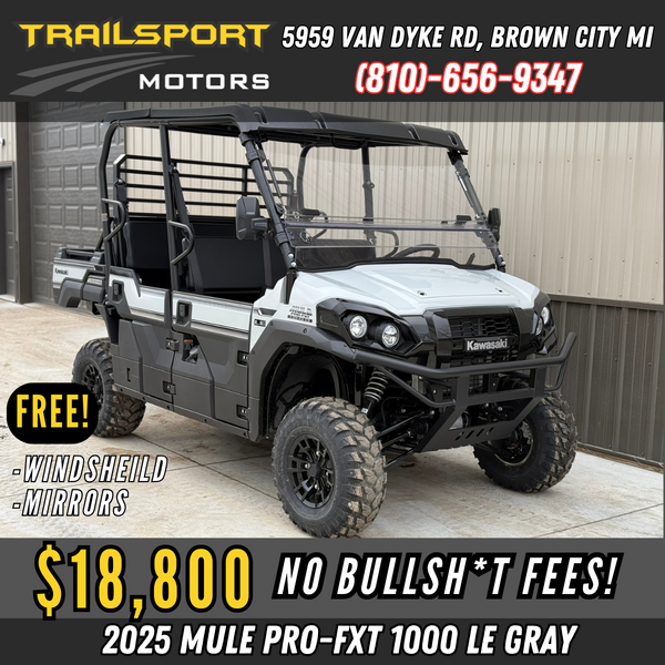 2025 Kawasaki MULE Pro FXT EPS 1000 LE Ice Gray