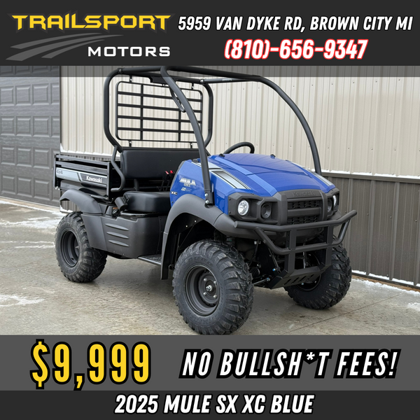 2025 Kawasaki MULE SX XC 4x4 Metallic Sierra Blue