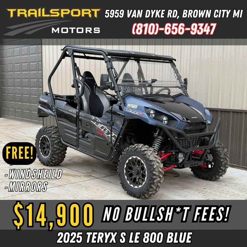 2025 Kawasaki Teryx 800 S LE Twilight Blue