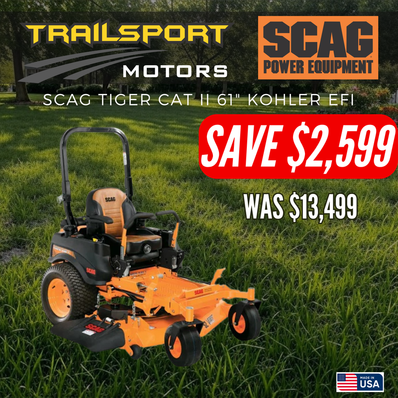 *CLEARANCE* | SCAG Tiger Cat II 61" 26hp Kohler Command Pro EFI