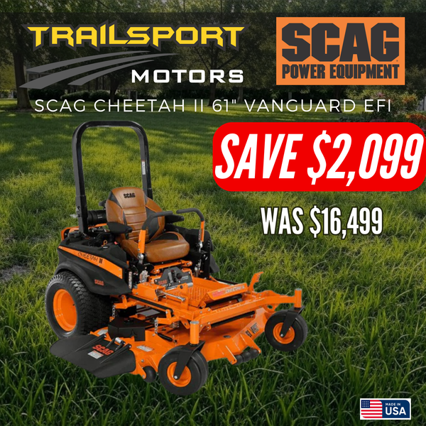 *CLEARANCE* | SCAG Cheetah II 61" 40hp Briggs Vanguard EFI w/ NEW Suspension Seat