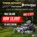 2023 Spartan Mowers RT Pro 61" Kawasaki FT730V 26hp