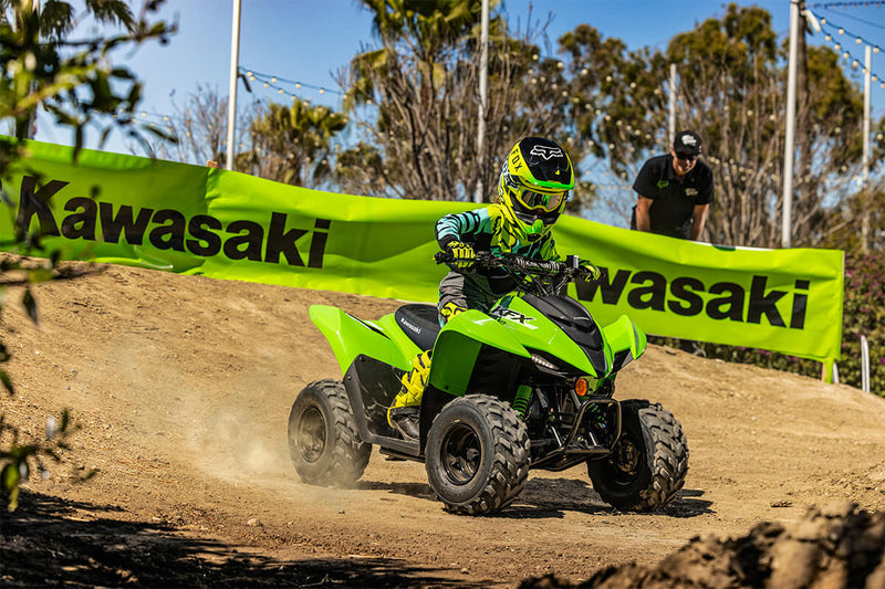 2025 Kawasaki KFX 50 Lime Green | E-Start & Automatic