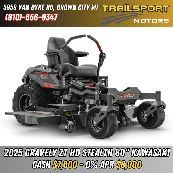 Gravely ZT HD 60 STEALTH Kawasaki FR730V 24hp